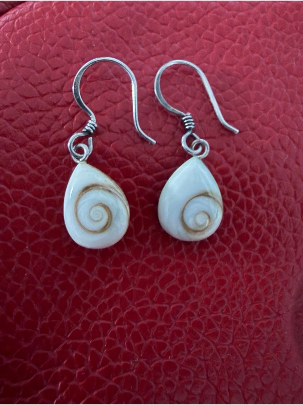 Sterling Silver Shiva Eye Shell Earrings
